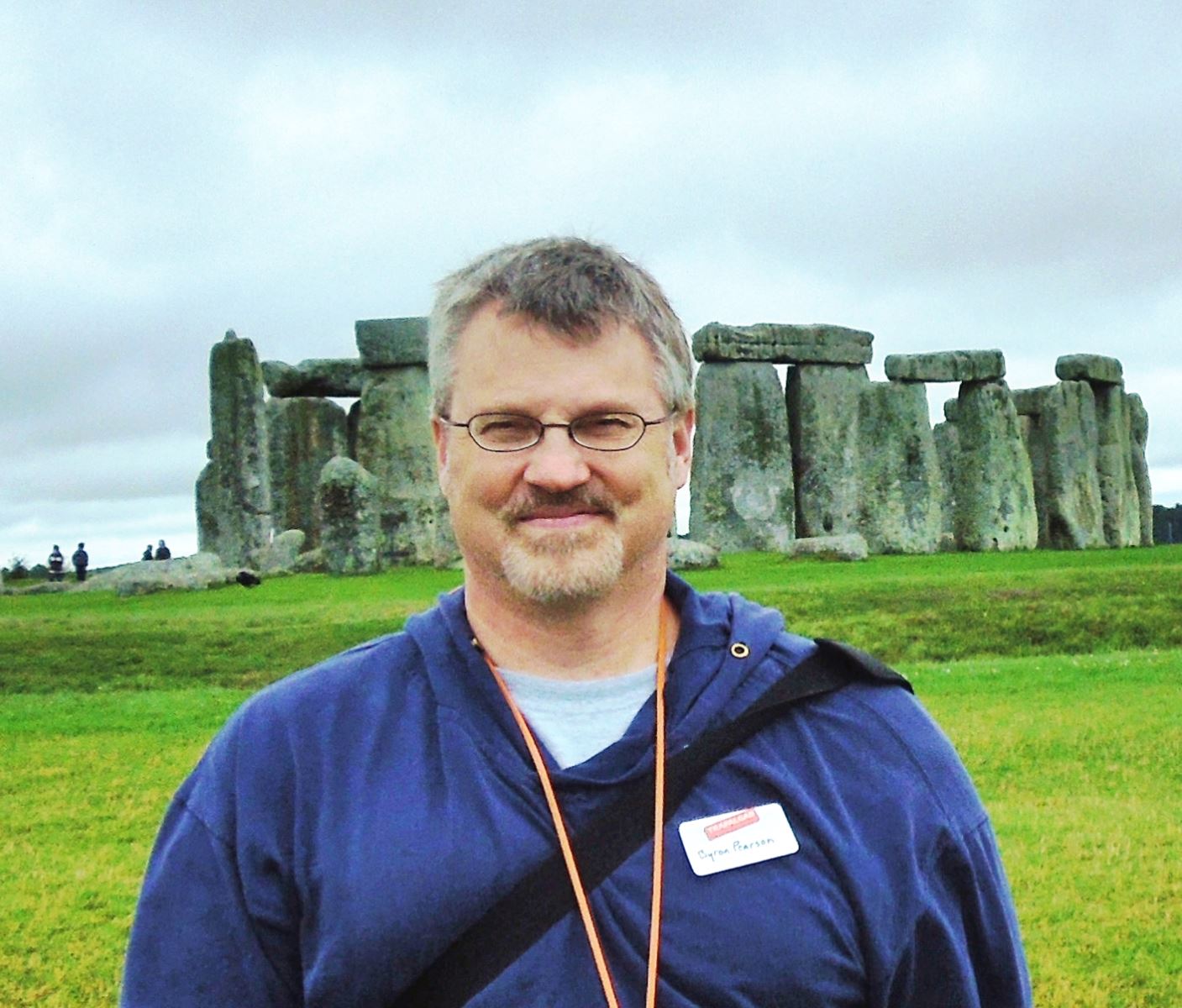 Dr. Pearson at Stonehenge